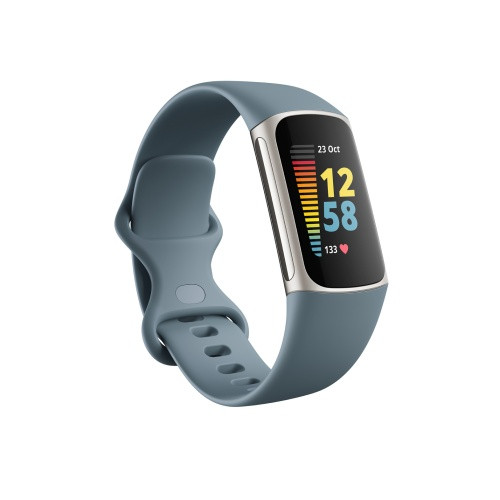 Išmanioji apyrankė Fitbit Charge 5 Steel Blue/Platinum (FB421SRBU)-Išmanieji laikrodžiai ir