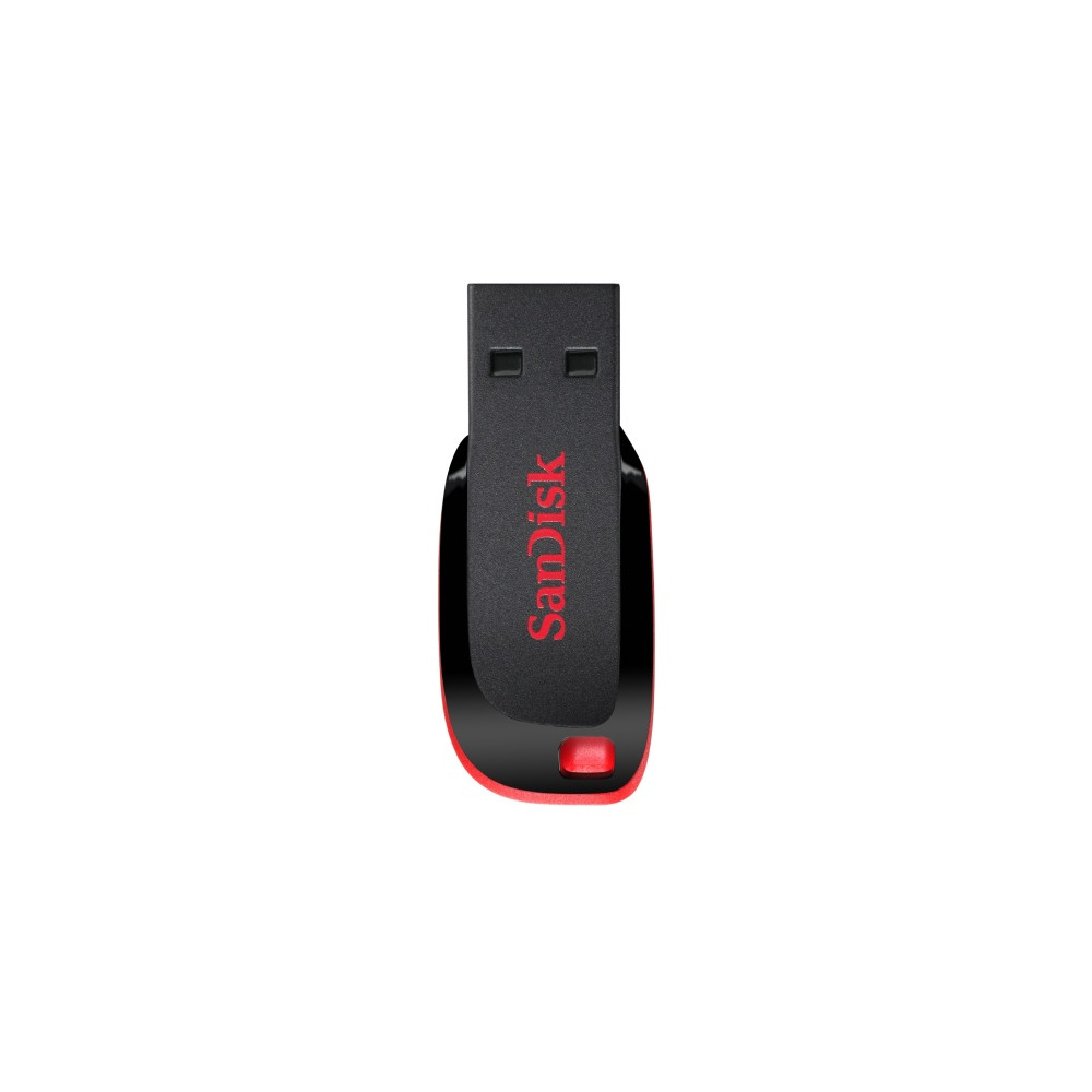 USB atmintinė SanDisk Cruzer Blade USB Flash Drive 64GB, Black, Red-USB raktai-Išorinės