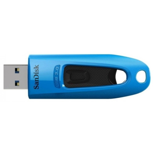 USB atmintinė SanDisk Ultra 32GB, USB 3.0 Flash Drive, 130MB/s read, Blue-USB raktai-Išorinės