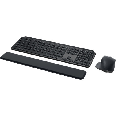 Belaidė klaviatūra ir pelė + Atrama riešui Logitech MX Keys S Combo, Graphite-Klaviatūros