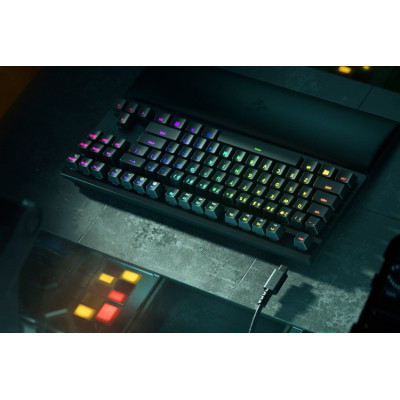 Žaidimų klaviatūra Razer Huntsman V2 Tenkeyless, RGB LED light, US, Wired, Linear Red Switch