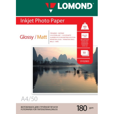 Fotopopierius Lomond Photo Inkjet Paper Blizgus 180 g/m2 A4, 50 lapų, dvipusis-Foto