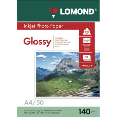 Fotopopierius Lomond Photo Inkjet Paper Blizgus 140 g/m2 A4, 50 lapų-Foto popierius-Popierius