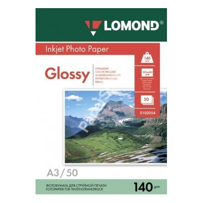 Fotopopierius Lomond Photo Inkjet Paper Blizgus 140 g/m2 A3, 50 lapų-Foto popierius-Popierius