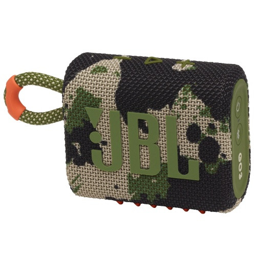 JBL Go 3 Nešiojama garso kolonėlė, Wireless, Bluetooth, Squad (Camouflage)-Garso