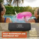 JBL Flip 6 Nešiojama garso kolonėlė, Wireless, Bluetooth, Juoda-Garso technika-TELEVIZORIAI IR