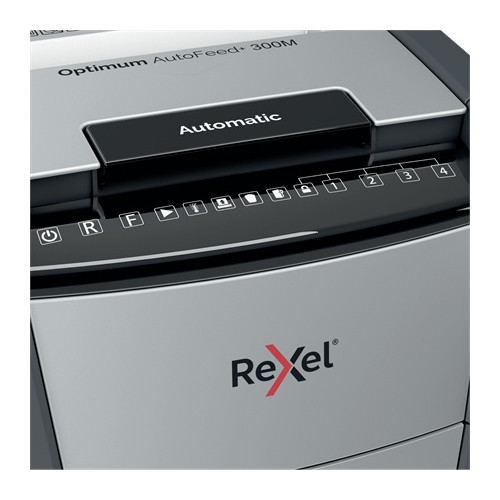 Rexel Optimum AutoFeed+ 300M Dokumentų naikiklis Micro-cut shredding 55 dB P-5-Dokumentų