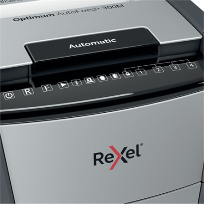 Rexel Optimum AutoFeed+ 300M Dokumentų naikiklis Micro-cut shredding 55 dB P-5-Dokumentų