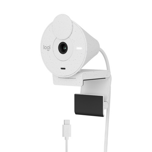 Logitech Brio 300 Full HD Internetinė kamera, USB-C, Off-white-Internetinės