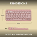 Logitech Pebble Keys 2 K380s Belaidė klaviatūra, RF Wireless+Bluetooth, US INT, Tonal