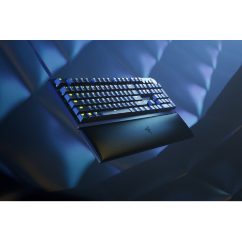 Razer Huntsman V2 Laidinė žaidimų klaviatūra RGB LED, USB, DE, Clicky Optical Purple Switch