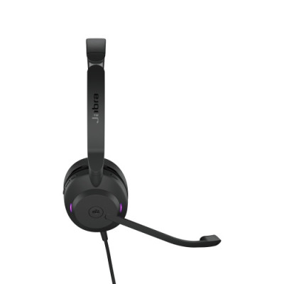 Jabra Evolve2 30 MS Stereo Laidinės ausinės, USB-A, Juoda-Ausinės ir mikrofonai-Kompiuterių