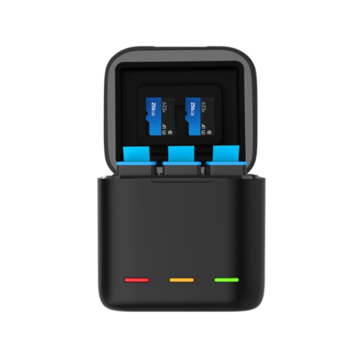 Telesin 3-slot charger box for GoPro Hero 9 / Hero 10 + 3 batteries (GP-BNC-902)-Vaizdo