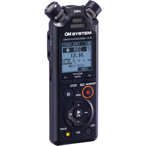 Olympus LS-P5 Linear PCM Recorder-Mikrofonai-Vaizdo kameros ir jų priedai