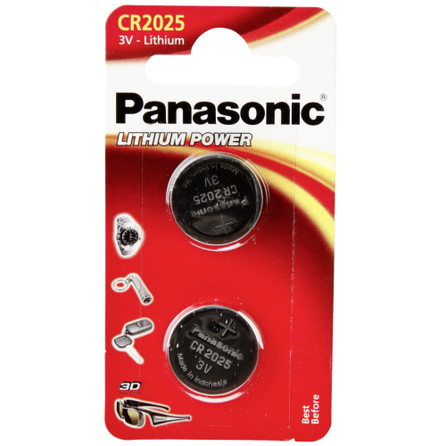 1x2 Panasonic CR 2025 Lithium Power-Fotoaparatų baterijos-Fotoaparatai ir jų priedai