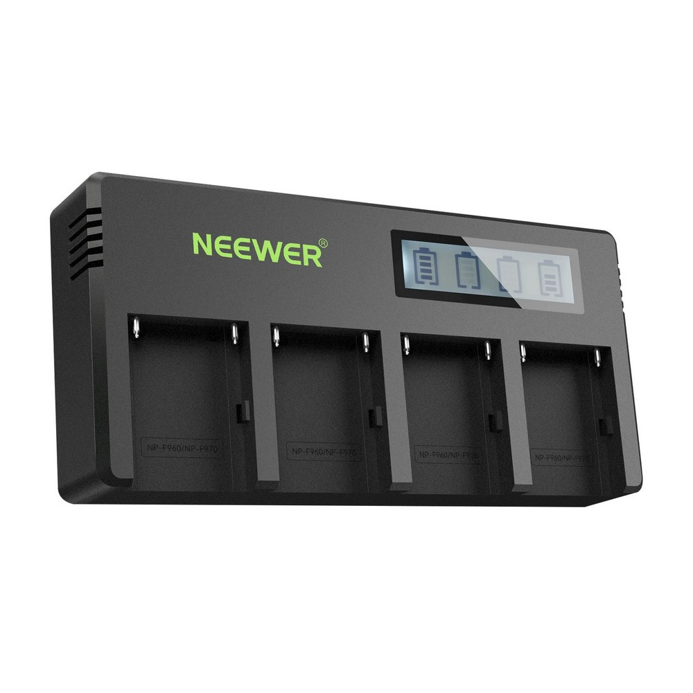 Neewer 4 Channel LCD Display Charger For Sony NP-F550 10100458-Baterijų