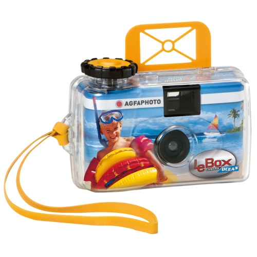 Vienkartinis-povandeninis fotoaparatas AgfaPhoto LeBox 400 27 Ocean-Juostiniai
