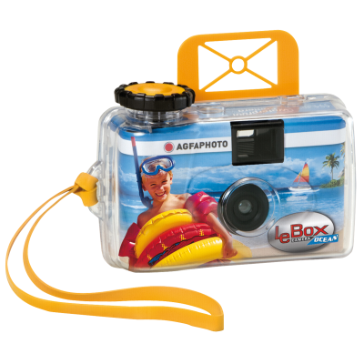 Vienkartinis-povandeninis fotoaparatas AgfaPhoto LeBox 400 27 Ocean-Juostiniai