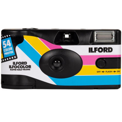 Ilford Ilfocolor Rapid Half Frame Single Use Camera 400-54-Juostiniai