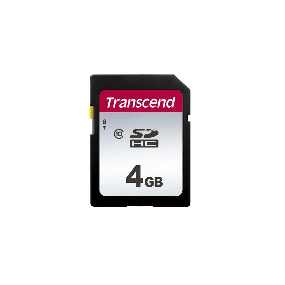 TRANSCEND SILVER 300S SD UHS-I U3 CLASS10 4GB-SDHC kortelės-Skaitmeninės laikmenos