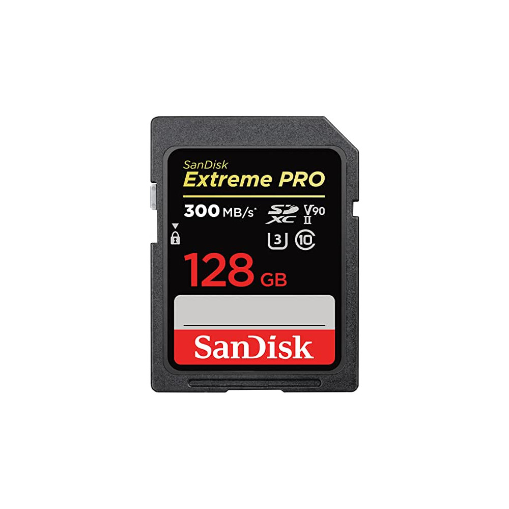 SanDisk ExtremePRO SDXC V90 128G 300MB UHS-II SDSDXDK-128G-GN4IN-SDHC kortelės-Skaitmeninės