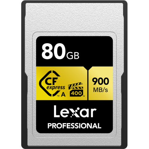 LEXAR CFEXPRESS PRO GOLD R900/W800 (VPG400) 80GB (TYPE A)-CF kortelės-Skaitmeninės laikmenos