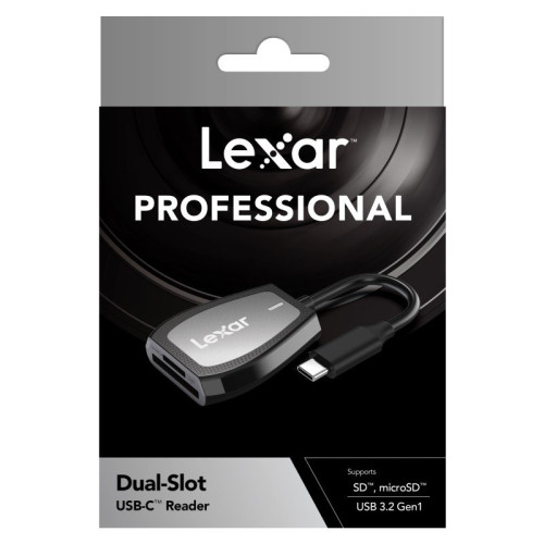 Lexar Pro USB-C Dual-Slot Reader-Kortelių skaitytuvai-Skaitmeninės laikmenos