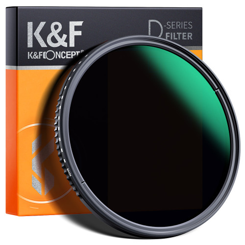 K&F Concept 77mm, ND3-1000, ultra-thin variable ND, Waterproof, Green coated-Objektyvų