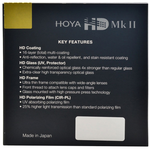 Hoya HD MK II UV Filter 72mm-Objektyvų filtrai-Objektyvai ir jų priedai