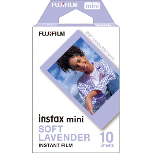 Fujifilm fotoplokštelės Instax Mini SOFT LAVENDER 10pl-Fotoplokštelės momentiniams
