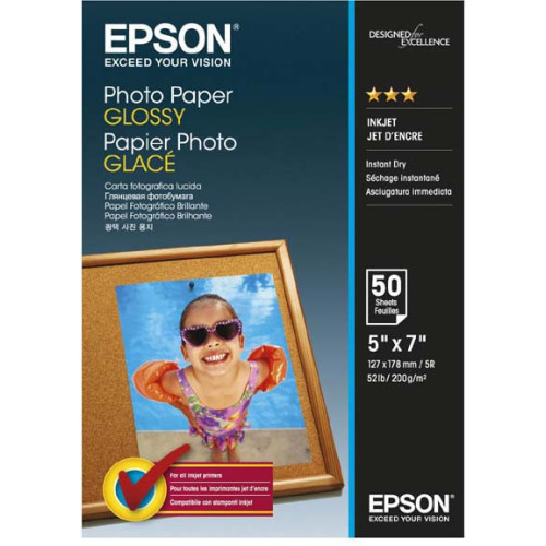 Epson Photo Paper Glossy 13x18 cm 50 Sheets 200 g-Fotopopierius-Tradicinė ir momentinė