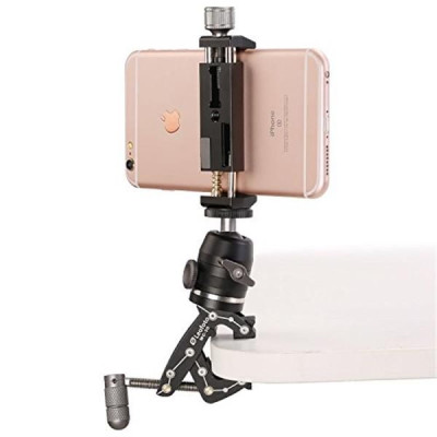Leofoto Pocket Clamp MC-30 + Kit incl. Mini Ballhead MBH-19 + Smartphone Holder PC-90-Trikojų