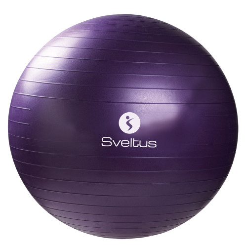 Gimnast. kamuolys 75cm SVELTUS purple+pakuotė-Gimnastikos kamuoliai-Kamuoliai