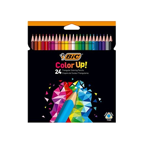 Bic Spalvoti pieštukai Color Up 24 spalvų rinkinys 9641482-Spalvoti pieštukai-Piešimo priemonės