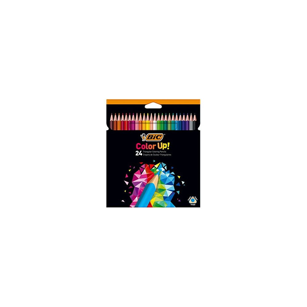 Bic Spalvoti pieštukai Color Up 24 spalvų rinkinys 9641482-Spalvoti pieštukai-Piešimo priemonės