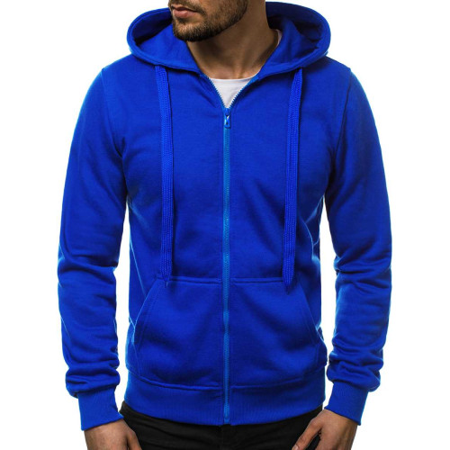 Ryškiai mėlynos spalvos džemperis Lore-Džemperiai su gobtuvu-Vyriški džemperiai| Džemperiai