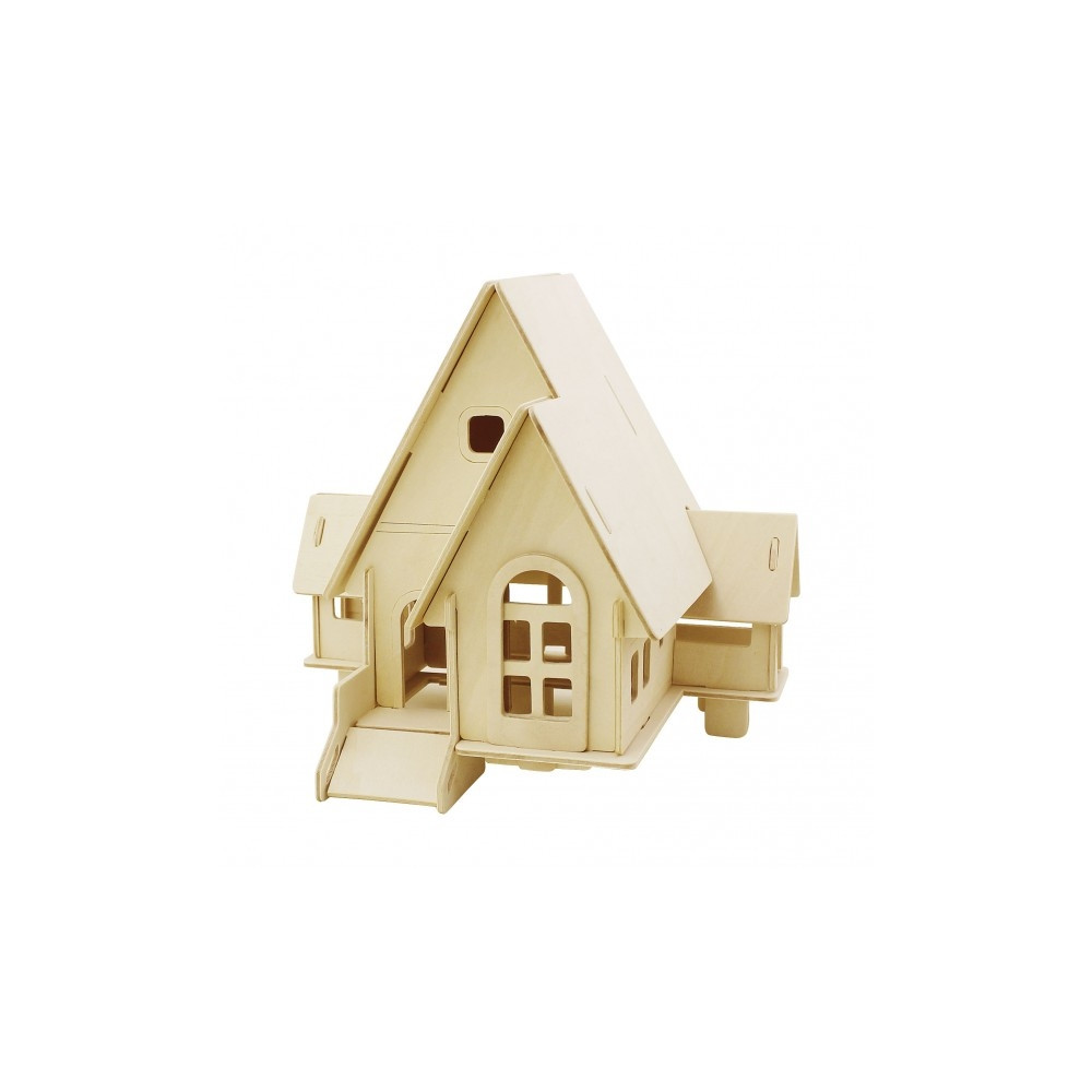 3D medinis konstruktorius - Namas su rampa-Mediniai žaislai-Creativ žaislai
