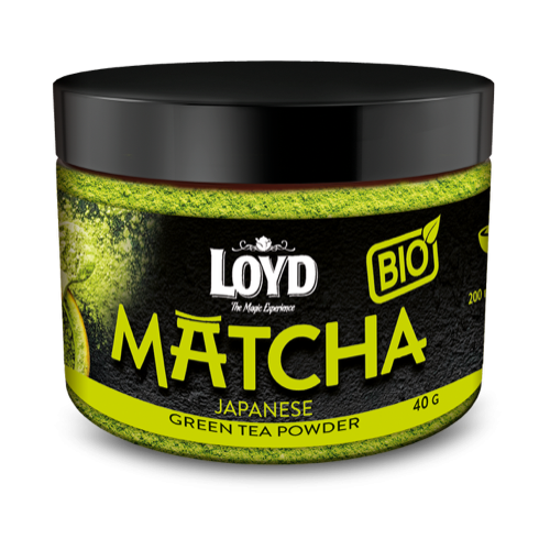 Ekologiški žaliosios arbatos milteliai LOYD Matcha, 40 g LT-EKO-001-Žalioji arbata-Arbata