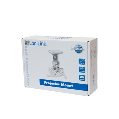 LogiLink BP0003 Projektoriaus laikiklis, lubinis, universalus, 220 mm, Balta-Projektoriai-Namų