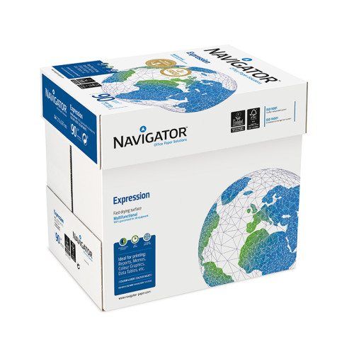 Biuro popierius NAVIGATOR EXPRESION A4, 90 g/m2, 500 lapų-Biuro popierius-Popierius ir