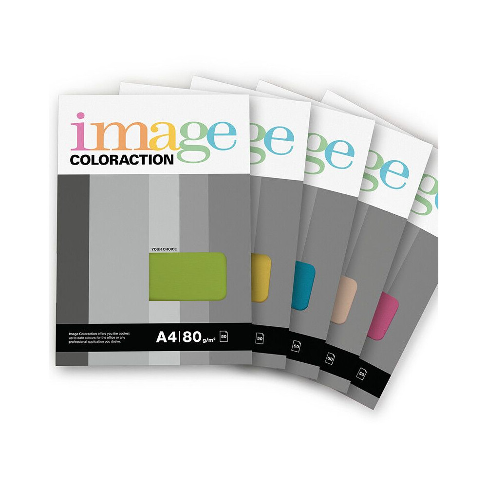 Spalvotas popierius IMAGE COLORACTION, A4, 80 gsm, 50 lapų, CORAL / MID PINK-Spalvotas biuro