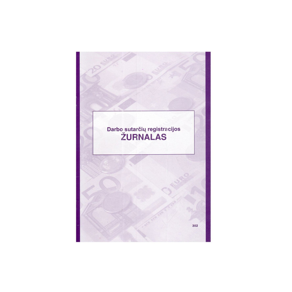 Darbo sutarčių registravimo žurnalas, A4, 12 lapų-Kiti-Popierius ir popieriaus produktai
