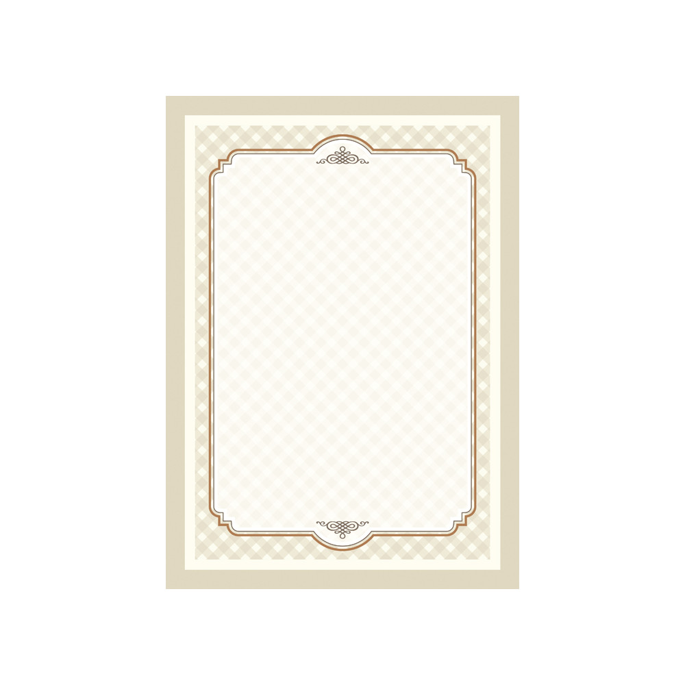 Dekoratyvinis popierius DYPLOMY RETRO, A4, 170 gr., 25 vnt./pak.-Spalvotas, kartoninis