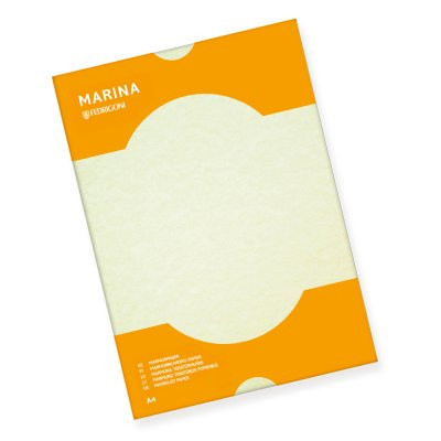 Dekoratyvinis popierius MARINA, A4, 90 g/m2, 50 lapų, kreminės sp.-Spalvotas, kartoninis