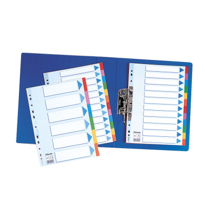 Kartoniai spalvoti skiriamieji lapai ESSELTE, A4-Skiriamieji lapai-Dokumentų laikymo