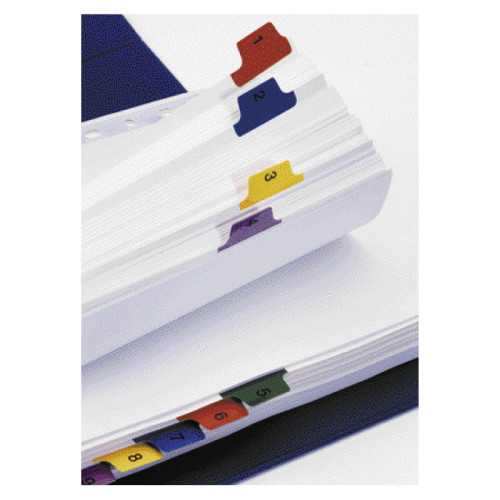 Kartoniniai spalvoti skiriamieji lapai ESSELTE, 1-12, A4-Skiriamieji lapai-Dokumentų laikymo