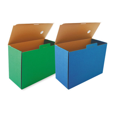 Archyvinė dėžė SMLT, 250 x 150 x 340 mm, žalia-Archyvavimo dėžės ir priedai-Dokumentų laikymo