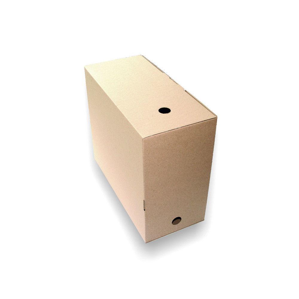 Archyvinė dėžė SMLT, 288 x 170 x 350 mm, ruda-Archyvavimo dėžės ir priedai-Dokumentų laikymo