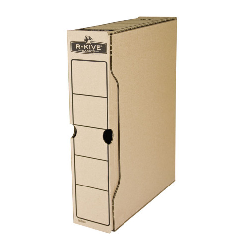 Archyvinė dėžė FELLOWES, 260 x 80 x 325 mm, ruda-Archyvavimo dėžės ir priedai-Dokumentų