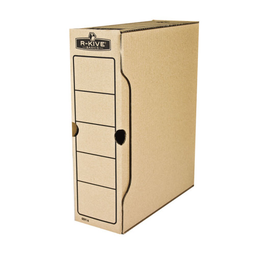 Archyvinė dėžė FELLOWES, 260 x 100 x 325 mm, ruda-Archyvavimo dėžės ir priedai-Dokumentų